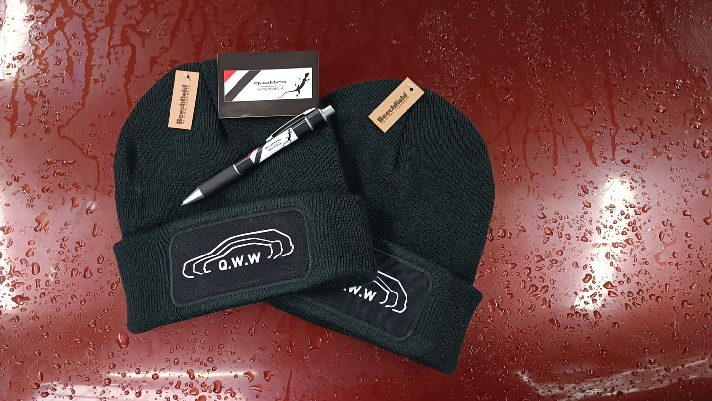 Beanie/Mütze Q.W.W Quattro-Werk-Wilhelm SCHWARZ