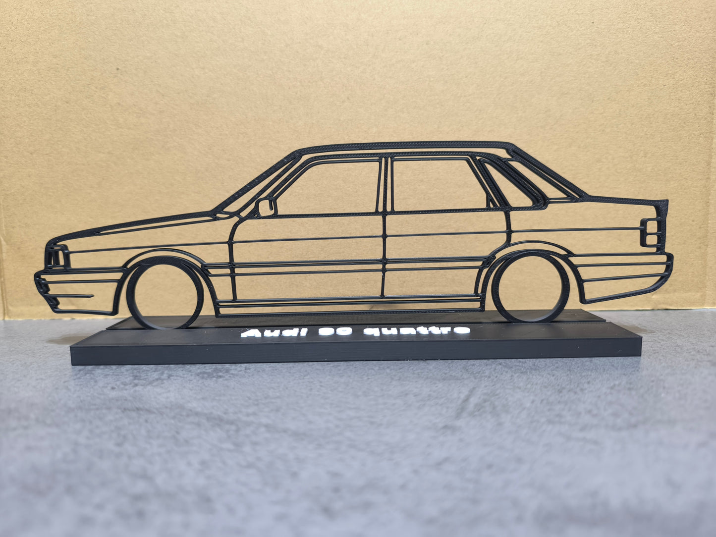 Audi 90 Quattro Typ 85 Modell Silhouette DEKO GESCHENK