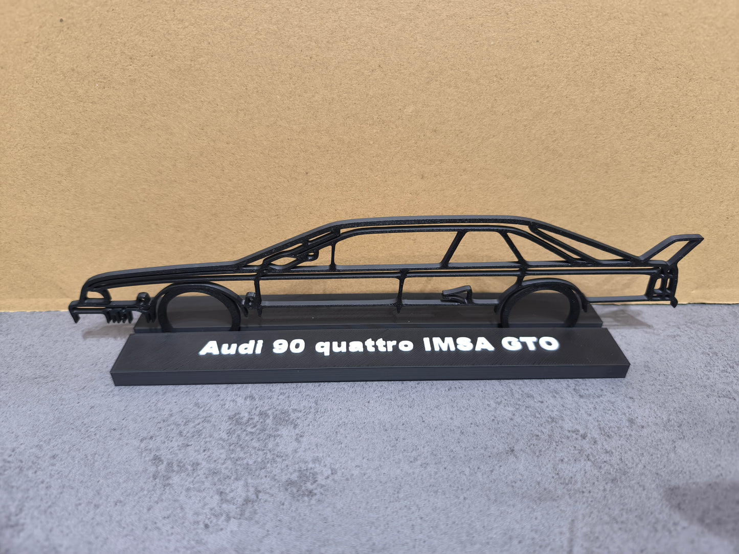 Audi 90 Quattro IMSA GTO Modell Silhouette DEKO GESCHENK
