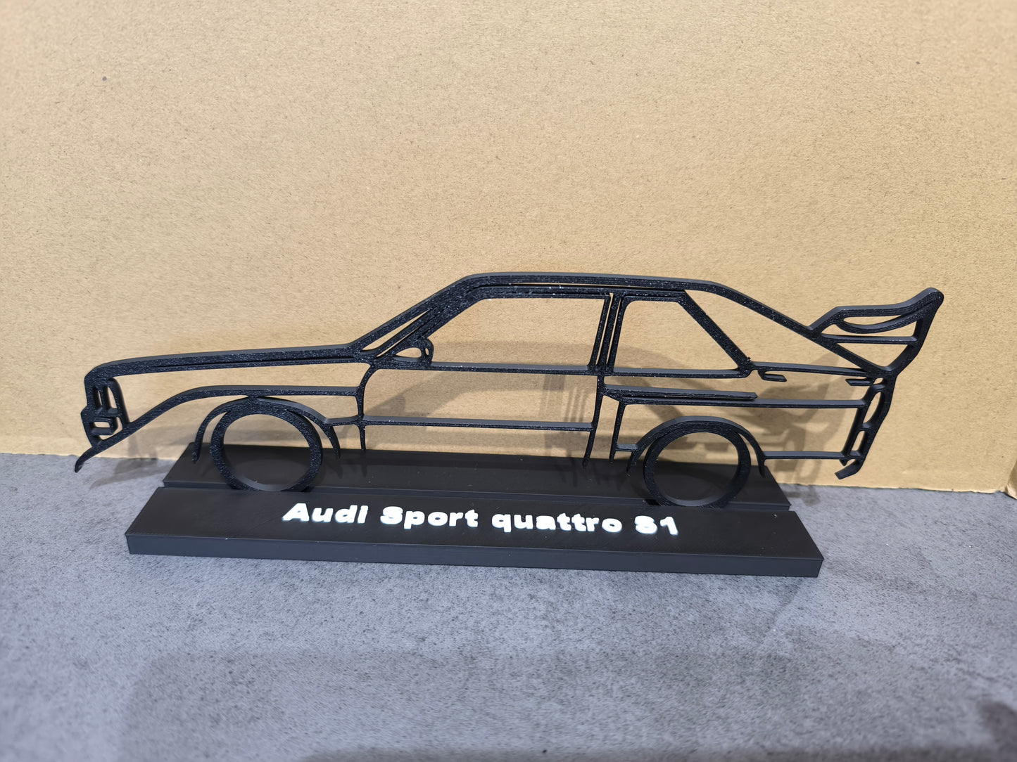 Audi Sport quattro S1 Silhouette DEKO GESCHENK