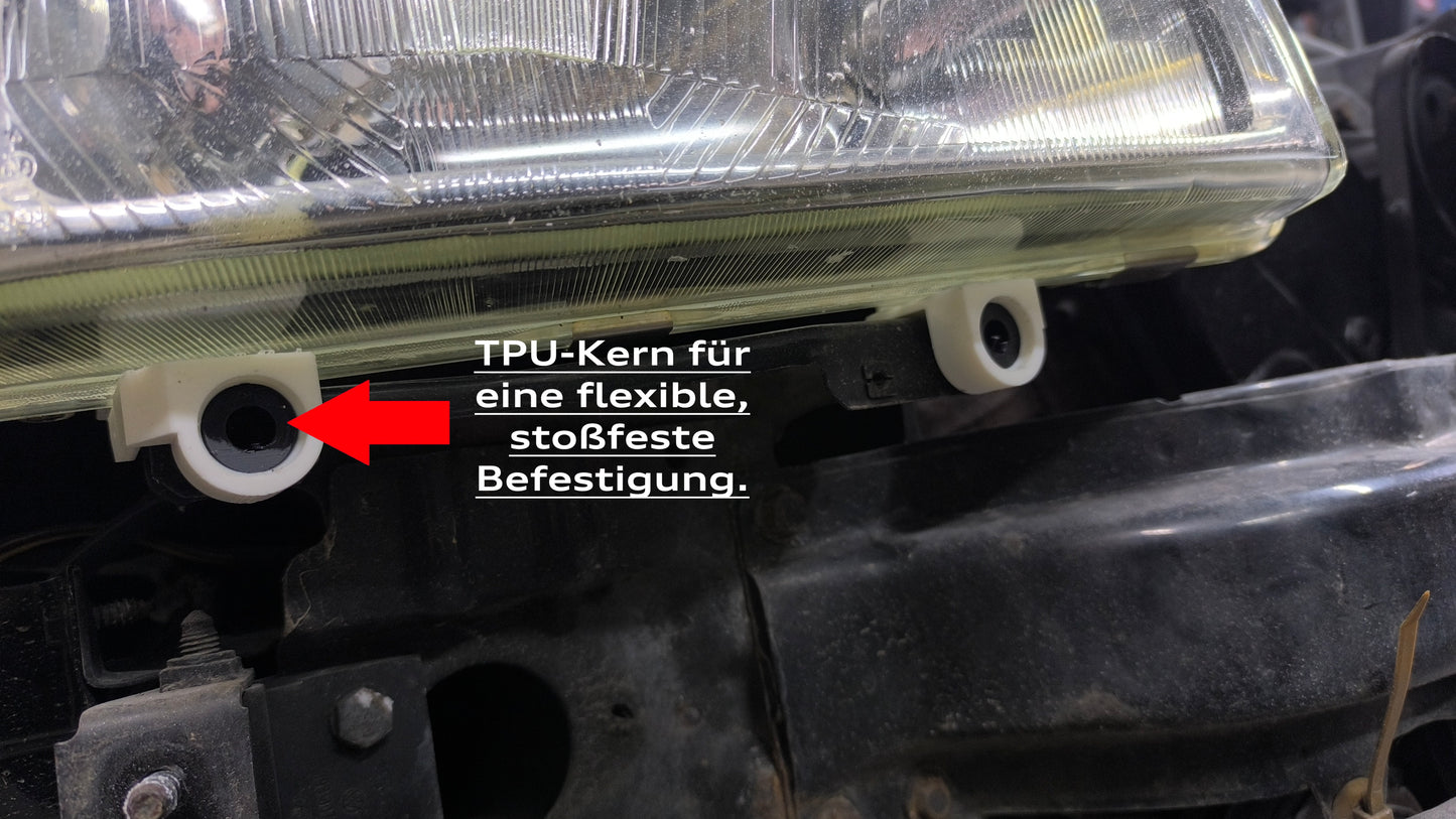 Audi 80 90 Coupé B3 Typ 89 Scheinwerfer Halter Reparatursatz links rechts